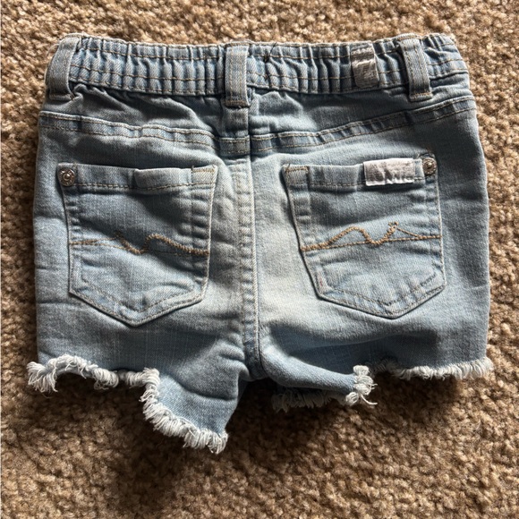 7 For All Mankind Other - 7 For All Mankind Baby Cutoff Denim Shorts Light Wash 24M